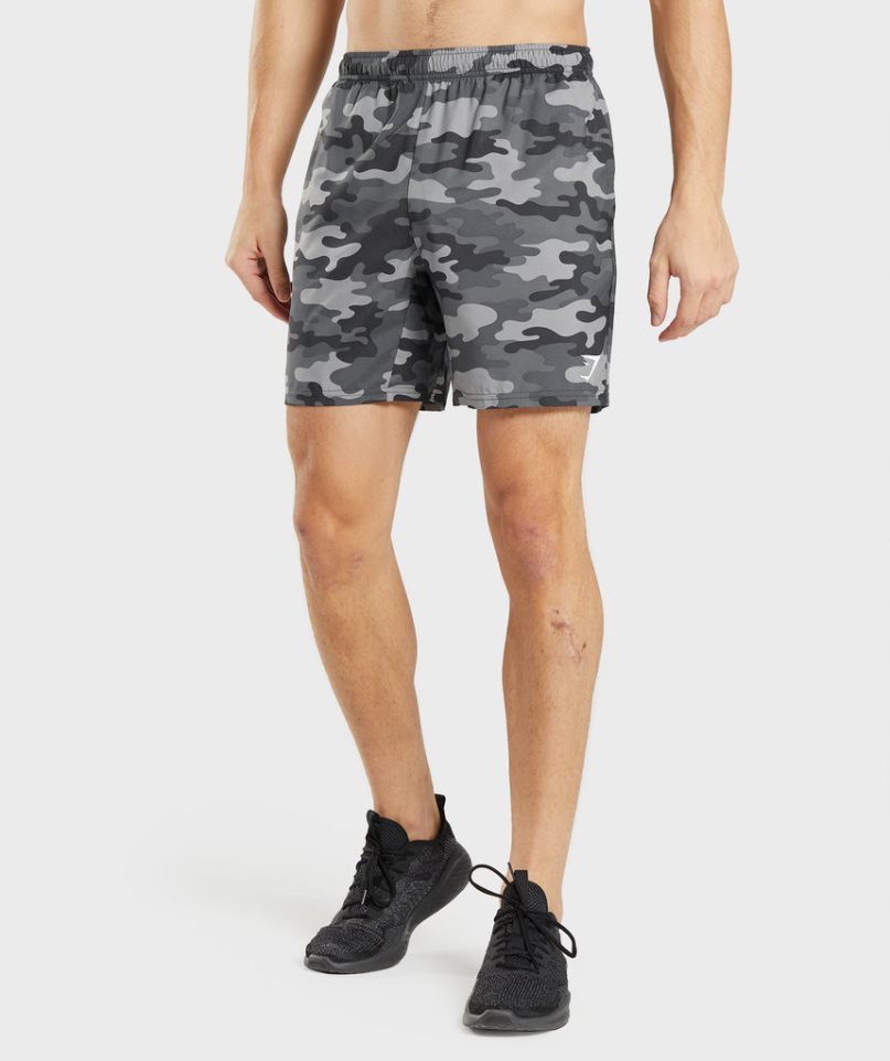 Men\'s Gymshark Arrival Shorts Camo | NZ 7DIBGX